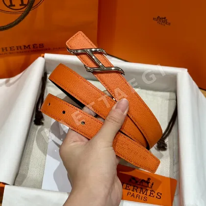 에르메스 H 버클 양면 가죽 벨트 175983