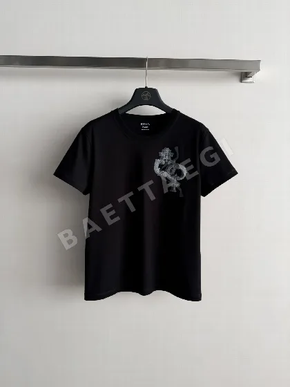 에르메스 프린트 라운드넥 코튼 반팔 티셔츠 45737