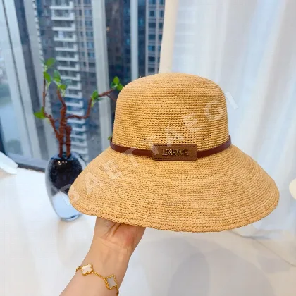 로에베 라피아 버킷 햇 모자 78917