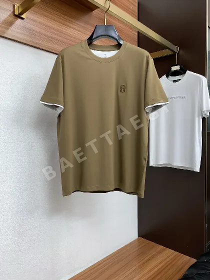 브루넬로쿠치넬리 남성 코튼 반팔 티셔츠 47960