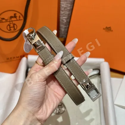 에르메스 앱송 카프스킨 켈리 버클 조절 벨트 175844