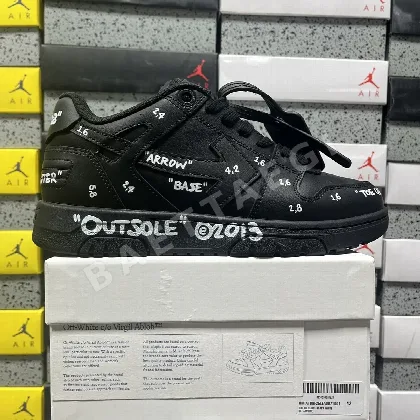 오프화이트 아웃 오브 오피스 OOO 로우 탑스 블랙 202440 Off White Out Of Office OOO Low Tops