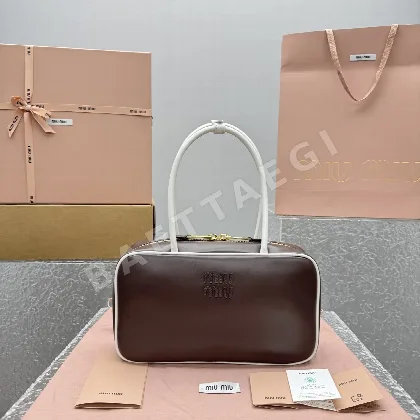 미우미우 컬러 블록 롱 핸들 브리프케이스 가방 68290