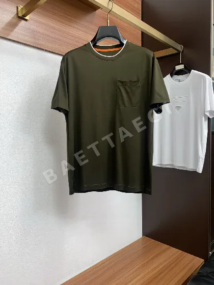 에르메스 남성 100수 코튼 반팔 티셔츠 156538