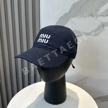 미우미우 캔버스 야구모자 81110