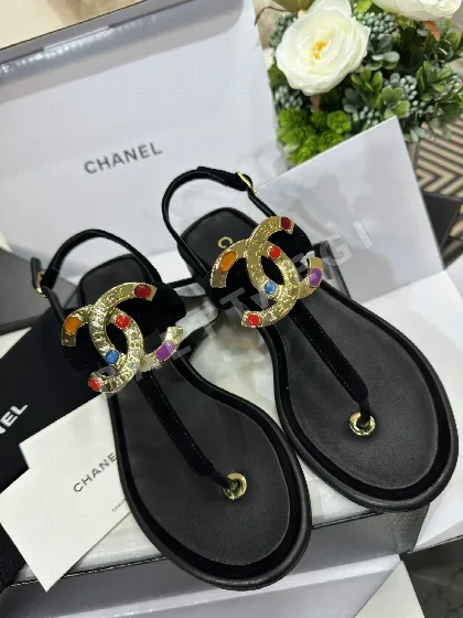 샤넬 엑스퀴지트 글래스 젬 플립플롭 94271