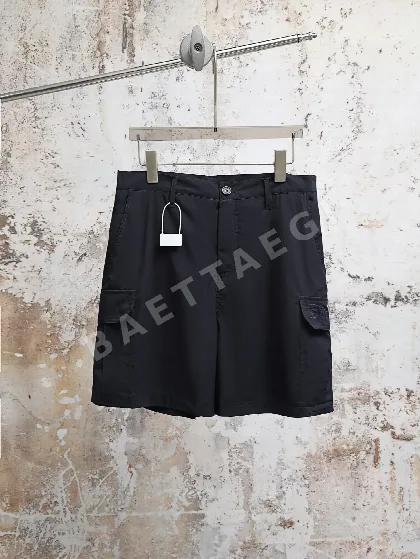 디올 자수 로고 버튼 카고 반바지 71593
