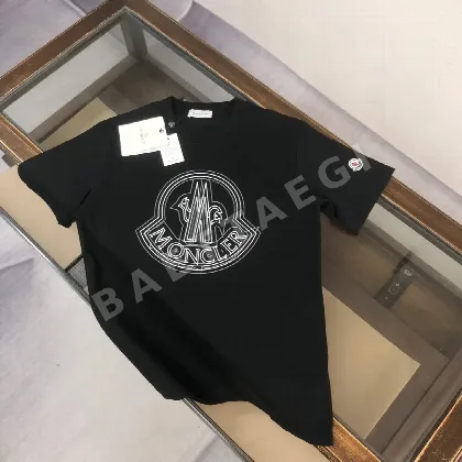 몽클레르 3D 더블 이미지 레터링 반팔 티셔츠 88875