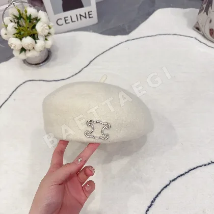 셀린느 울 베레모 모자 83452