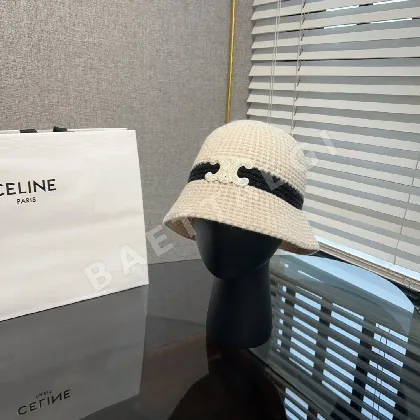 셀린느 와플 니트 버킷햇 84237