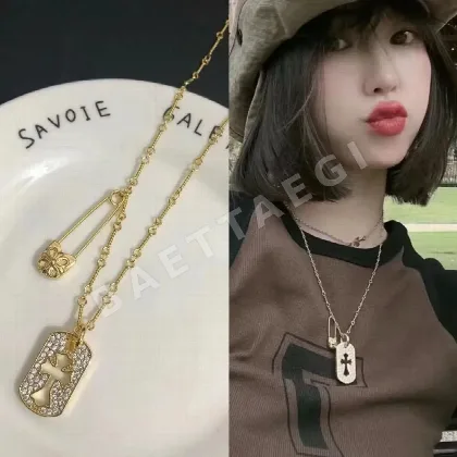 크롬하츠 대나무 펜던트 목걸이 125529