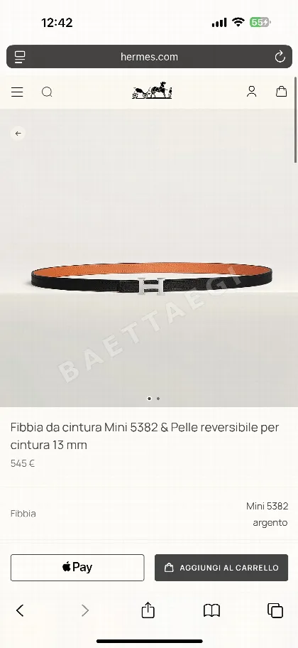 에르메스 벨트 58933 Hermes Belt