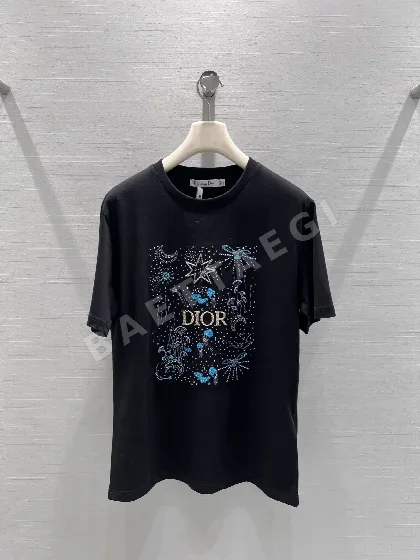 디올 별하늘 자수 여성 반팔 티셔츠 51566