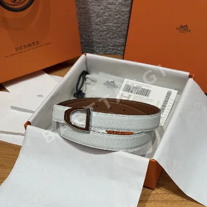 에르메스 카발리에르 양면 가죽 벨트 176156