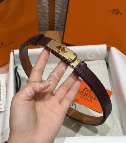 에르메스 켈리 버클 스위프트 카프스킨 벨트 177745