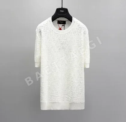 펜디 FF 로고 코튼 남성 반팔 티셔츠 49790
