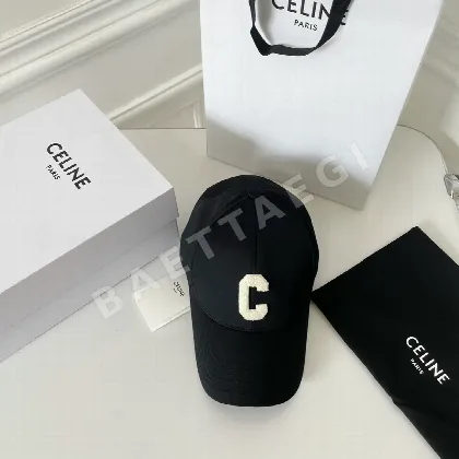 셀린느 C 자수 베이스볼 모자 84130