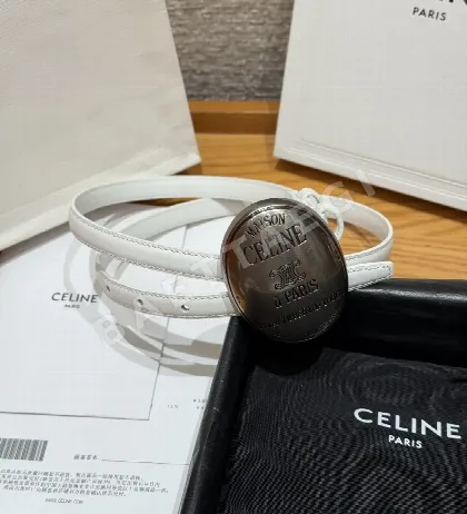 셀린느 메종 13mm 레더 벨트 177154