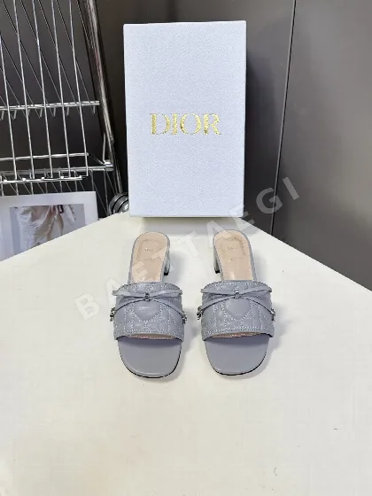 디올 퀼팅 리본 청키 힐 샌들 98559