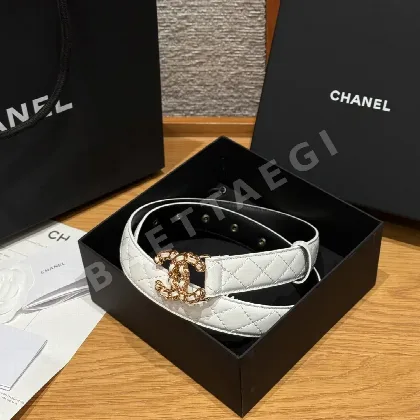 샤넬 더블 C 램스킨 벨트 173905