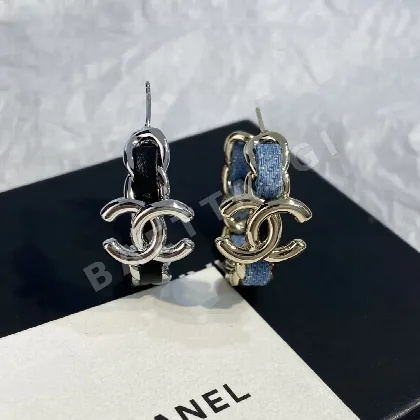 샤넬 데님 체인 귀걸이 158735