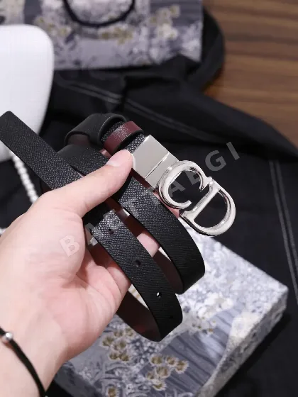 디올 양면 송아지가죽 벨트 57301
