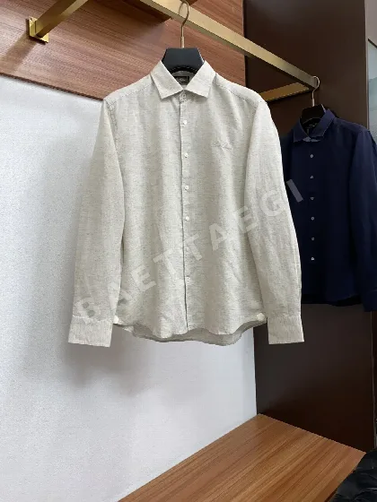 로로피아나 남성 린넨 긴팔 셔츠 156190