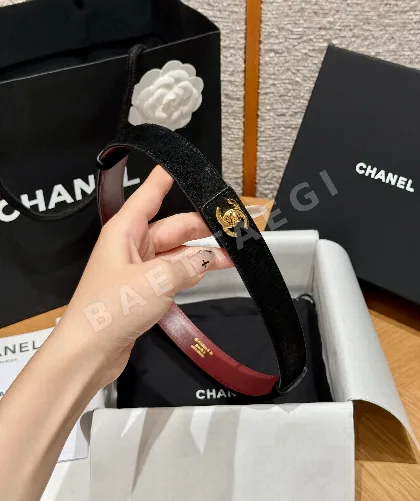 샤넬 카프스킨 버클 벨트 177318