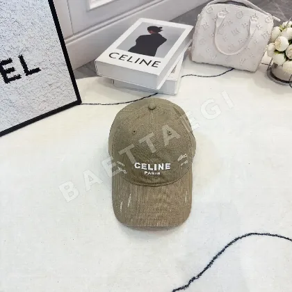 셀린느 샌드워시 코튼 배색 야구모자 83343
