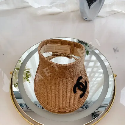 샤넬 여름용 통기 메시 밀짚 모자 82314