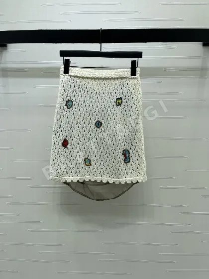 샤넬 메시 니트 미니스커트 104078