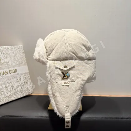 루이비통 플러시 방한 비행 모자 186194