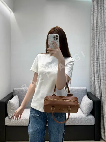샤넬 비즈 장식 여성 반팔 티셔츠 103676