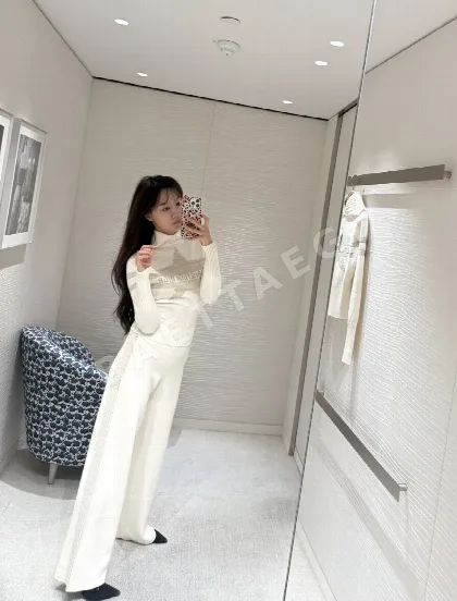 디올 여성 3D 테일러드 핏 바지 96387