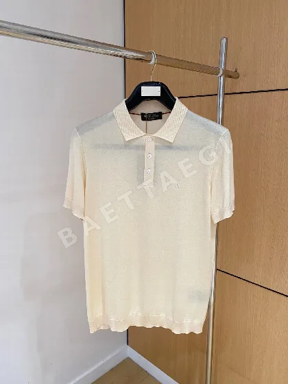로로피아나 남성 린넨 혼방 반팔 셔츠 114513