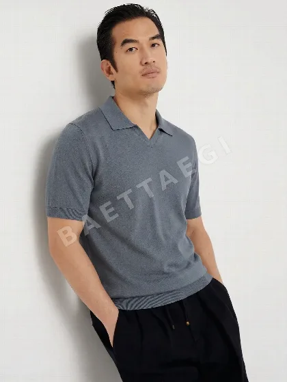 브루넬로쿠치넬리 남성 린넨 혼방 반팔 티셔츠 114538