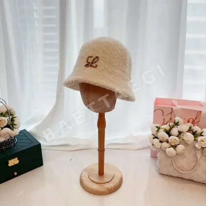 로에베 알파카 울 버킷 햇 모자 78960