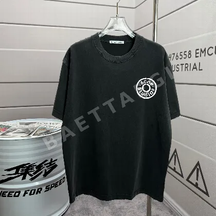 아크네스튜디오 워시 가공 크루넥 반팔 티셔츠 88642