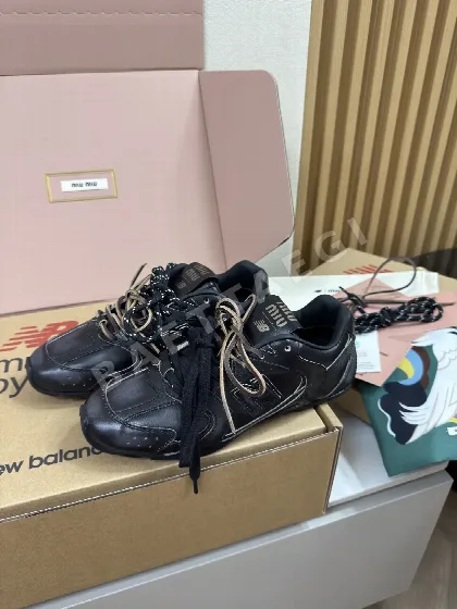 미우미우 530 SL 오르올 블랙 남성 신발 93417