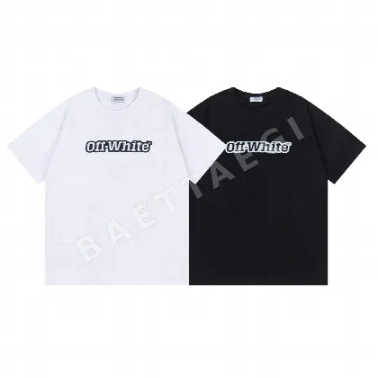 오프화이트 뉴 루즈핏 남성 반팔 티셔츠 87453
