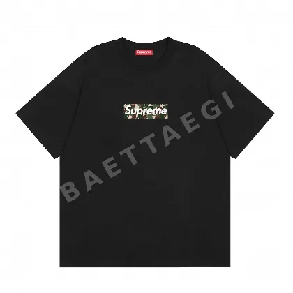 슈프림 카모플라주 로고 남성 반팔 티셔츠 87913