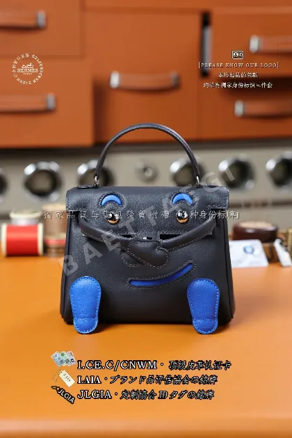 에르메스 인디고 블루 스위프트 가죽 가방 123347