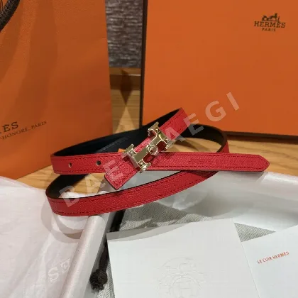 에르메스 H 버클 양면 가죽 벨트 175829