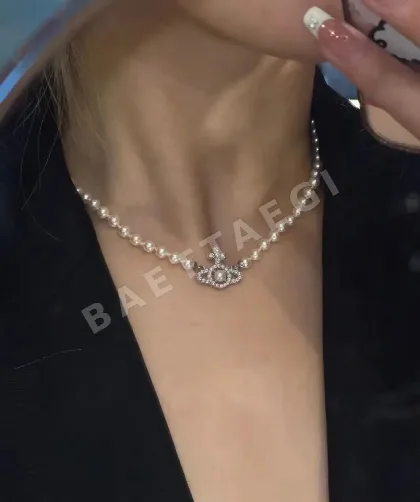 비비안웨스트우드 새터 다이아몬드 장식 목걸이 65266