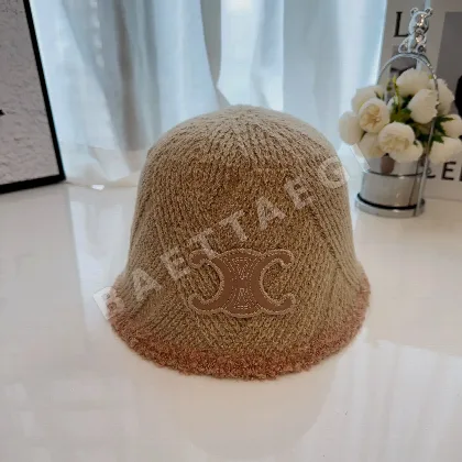 셀린느 니트 버킷 햇 모자 84225