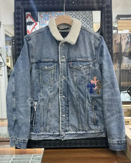 남성 데님 레더 자켓 162529
