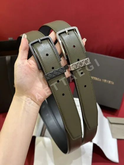 보테가베네타 송아지가죽 벨트 175094