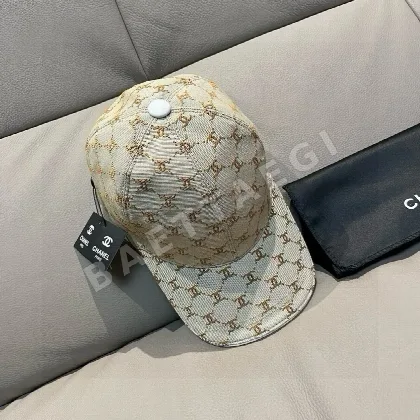 샤넬 더블 C 자카드 캔버스 캡 185514