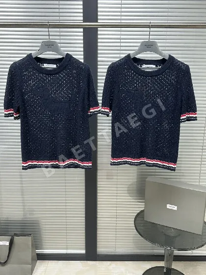 톰브라운 메시 퍼피 크루넥 여성 반팔 티셔츠 126216