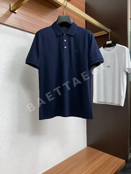 로로피아나 남성 코튼 메시 반팔 폴로셔츠 148543